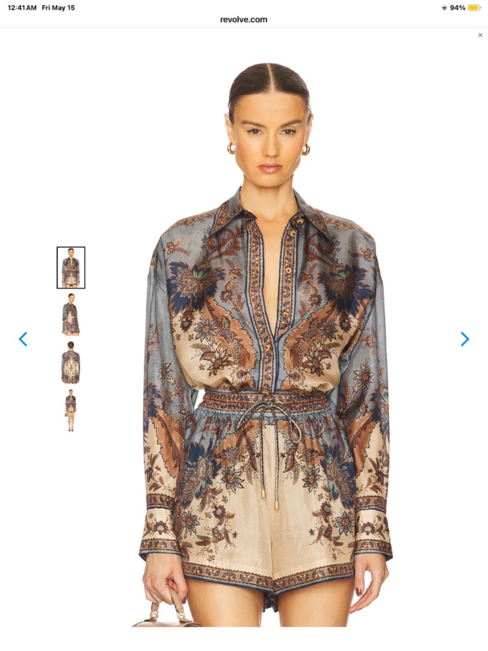 Zimmermann Ascension silk shorts